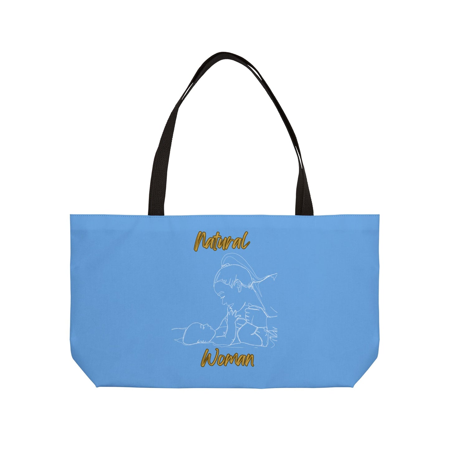 Natural Woman New Life (WL) Weekender Tote Bag LIGHT BLUE