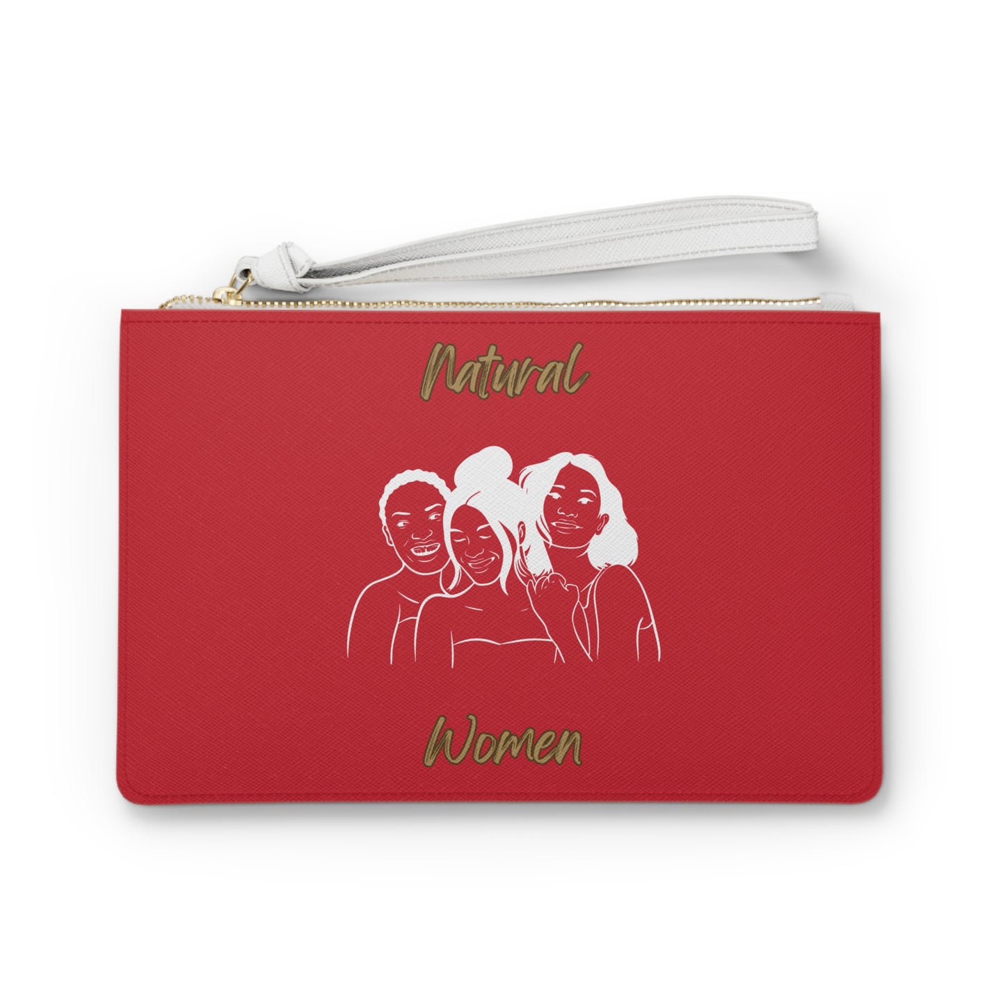 Natural Women Laughing Friends (WL) Clutch Bag DARK RED