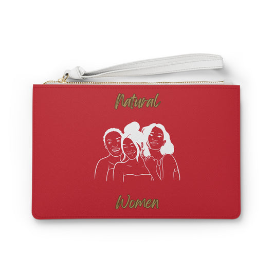 Natural Women Laughing Friends (WL) Clutch Bag DARK RED