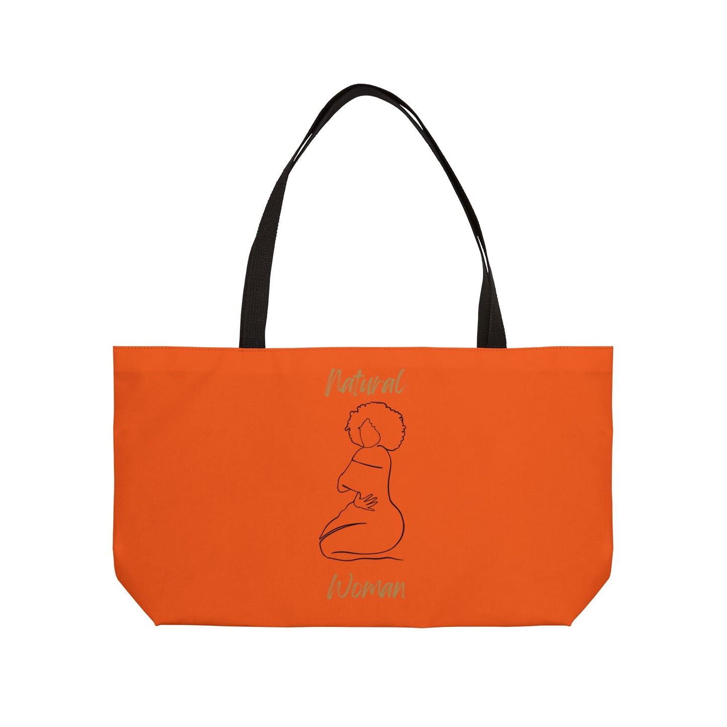 Natural Woman Hug (BL) Weekender Tote Bag ORANGE