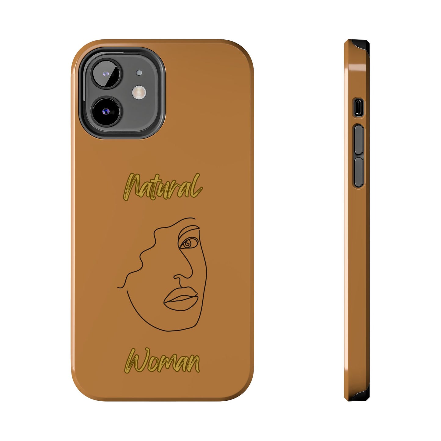 Natural Woman Peekaboo (BL)Tough Phone Cases LIGHT BROWN