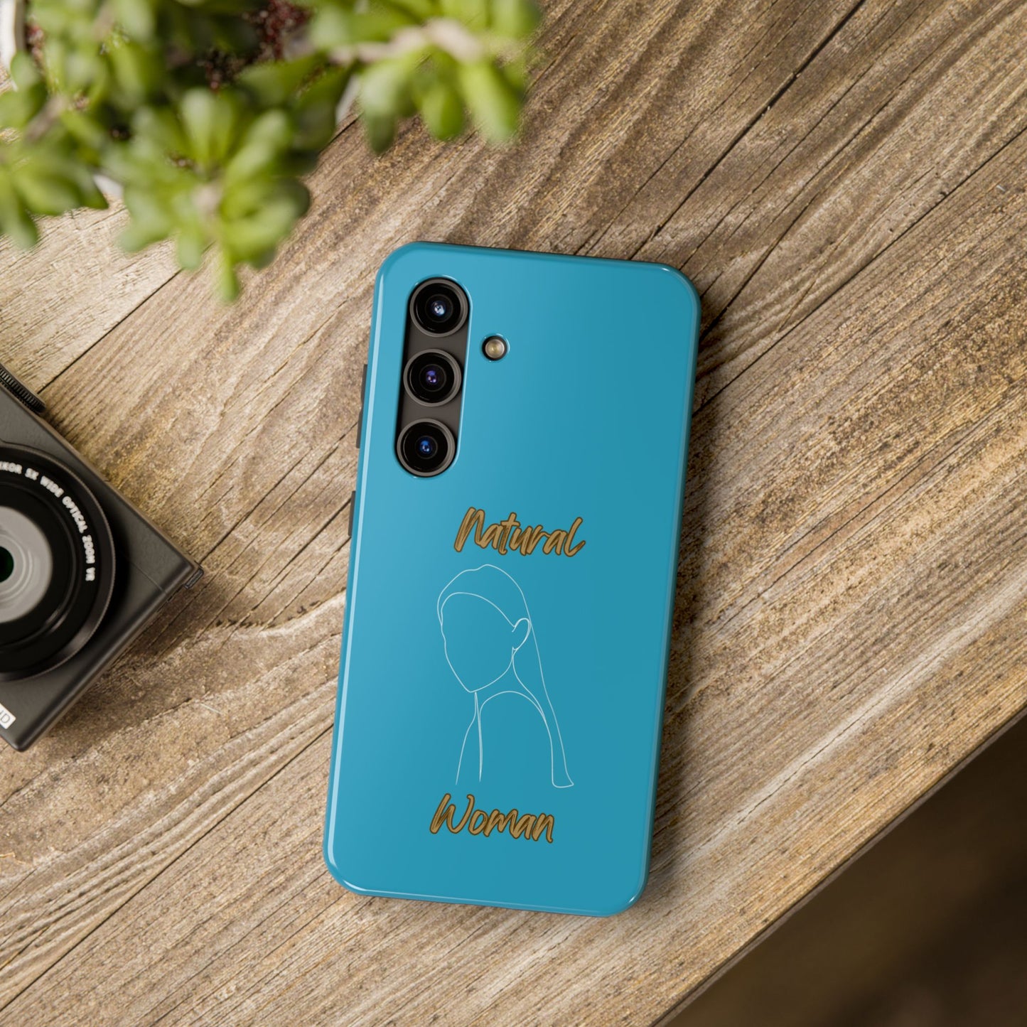 Natural Woman Tilted Look (WL) Tough Phone Cases TURQUOISE