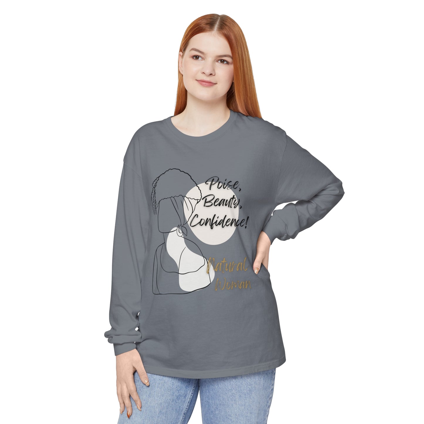 Natural Woman Puff (BL) Long Sleeve T-Shirt