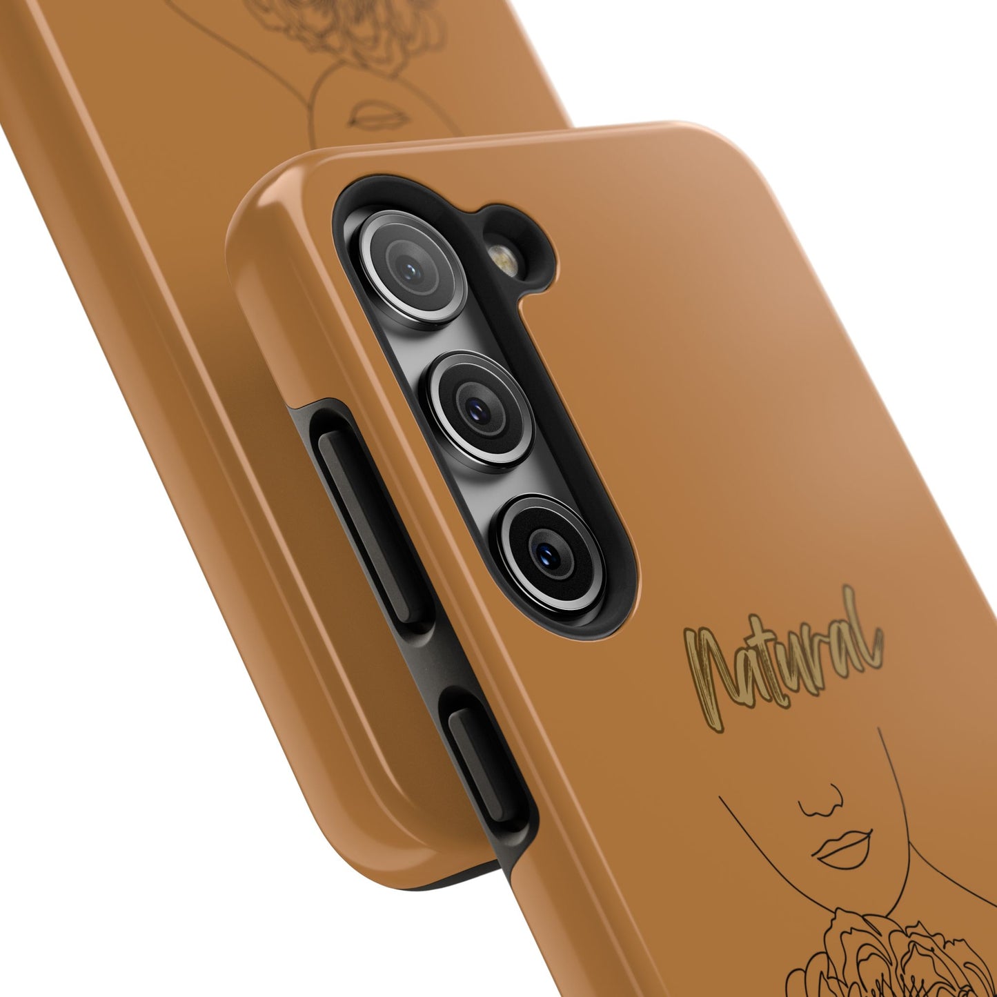 Natural Woman Kissed Flower (BL)Tough Phone Cases LIGHT BROWN