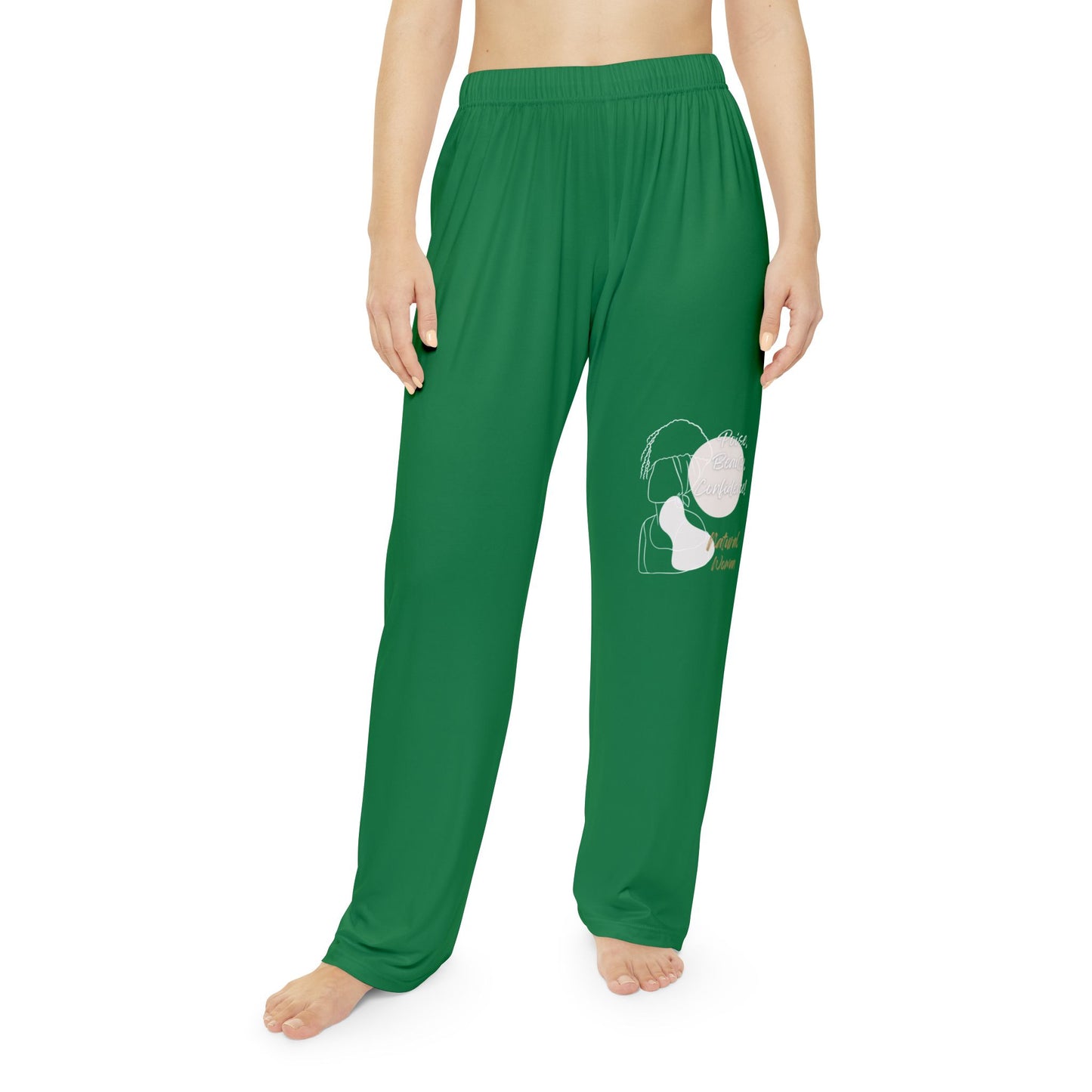 Natural Woman Puff (BL) Women's Pajama Pants DARK GREEN