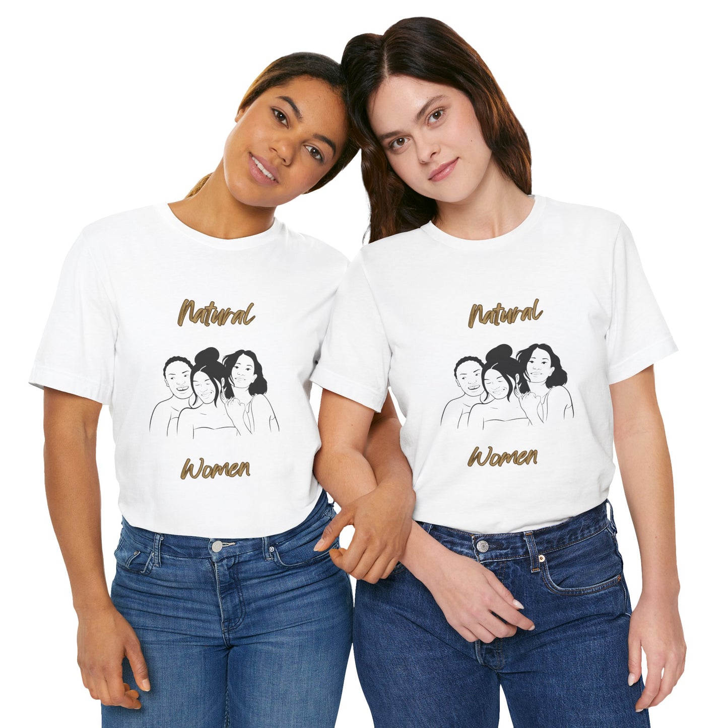 Natural Woman Laughing Friends (BL) Short Sleeve T-Shirt