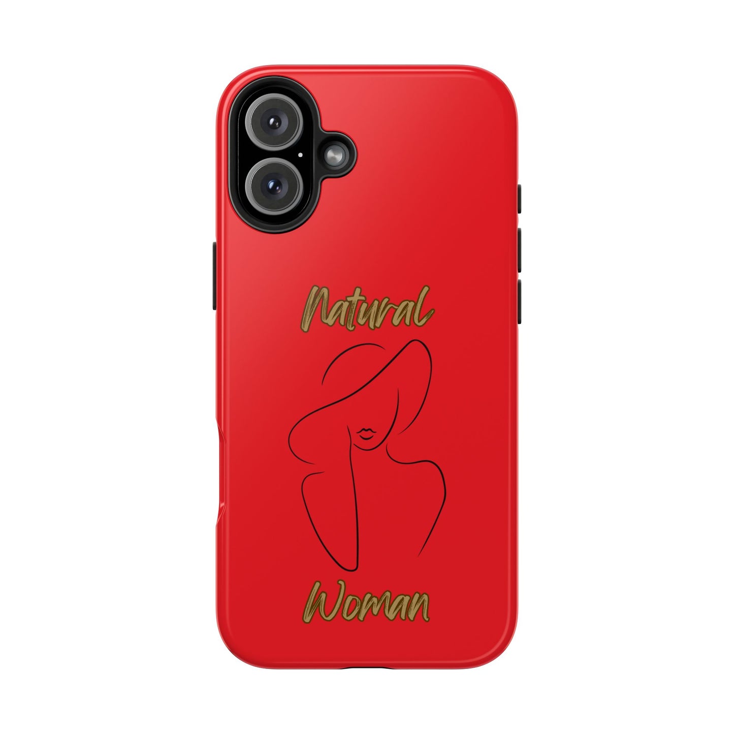 Natural Woman Sun Hat (BL) Tough Phone Cases RED