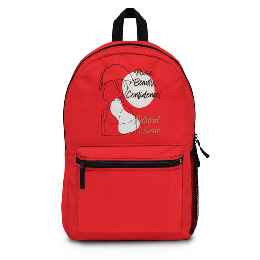 Natural Woman Puff (BL) Backpack RED