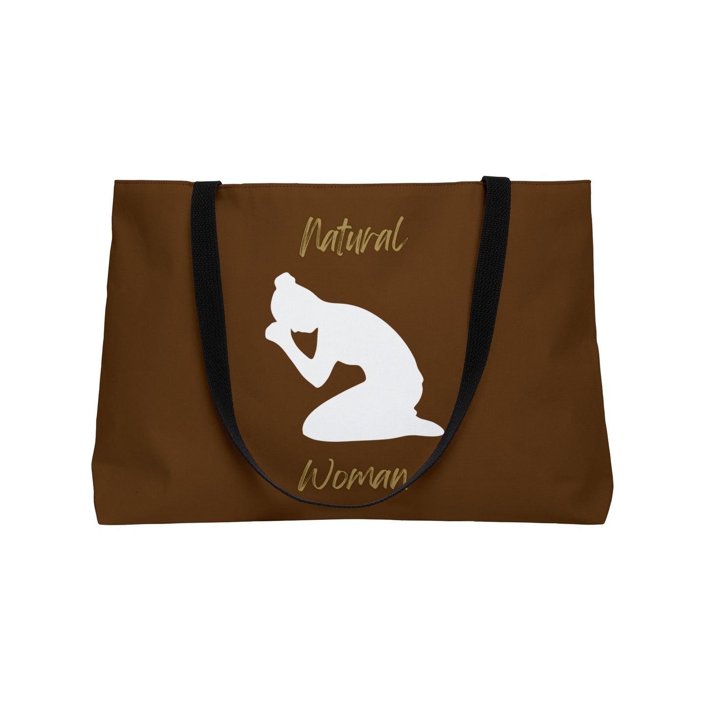 Natural Woman Pray (WL) Weekender Tote Bag BROWN
