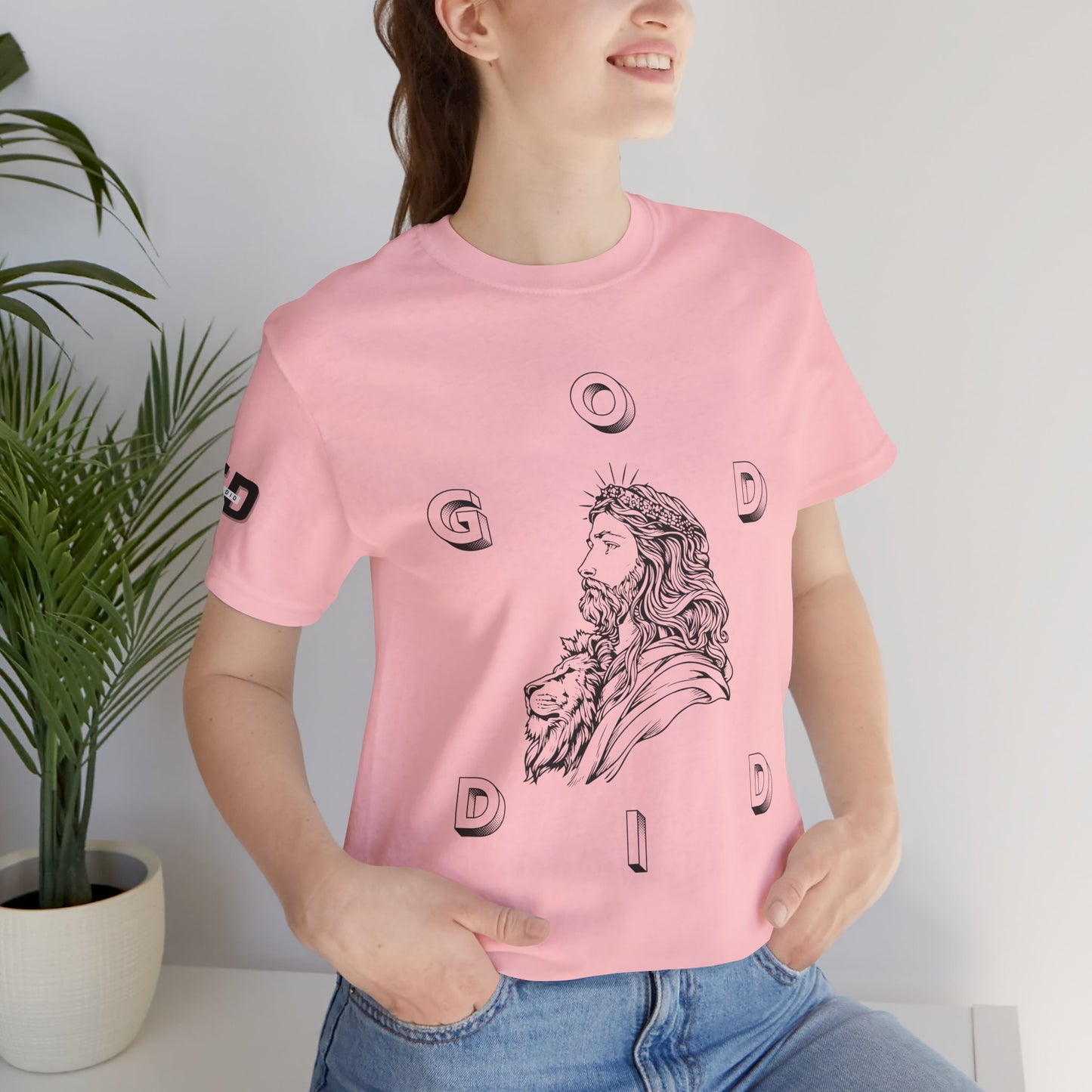 "GOD DID" —(BL) Jesus/Lion Profile