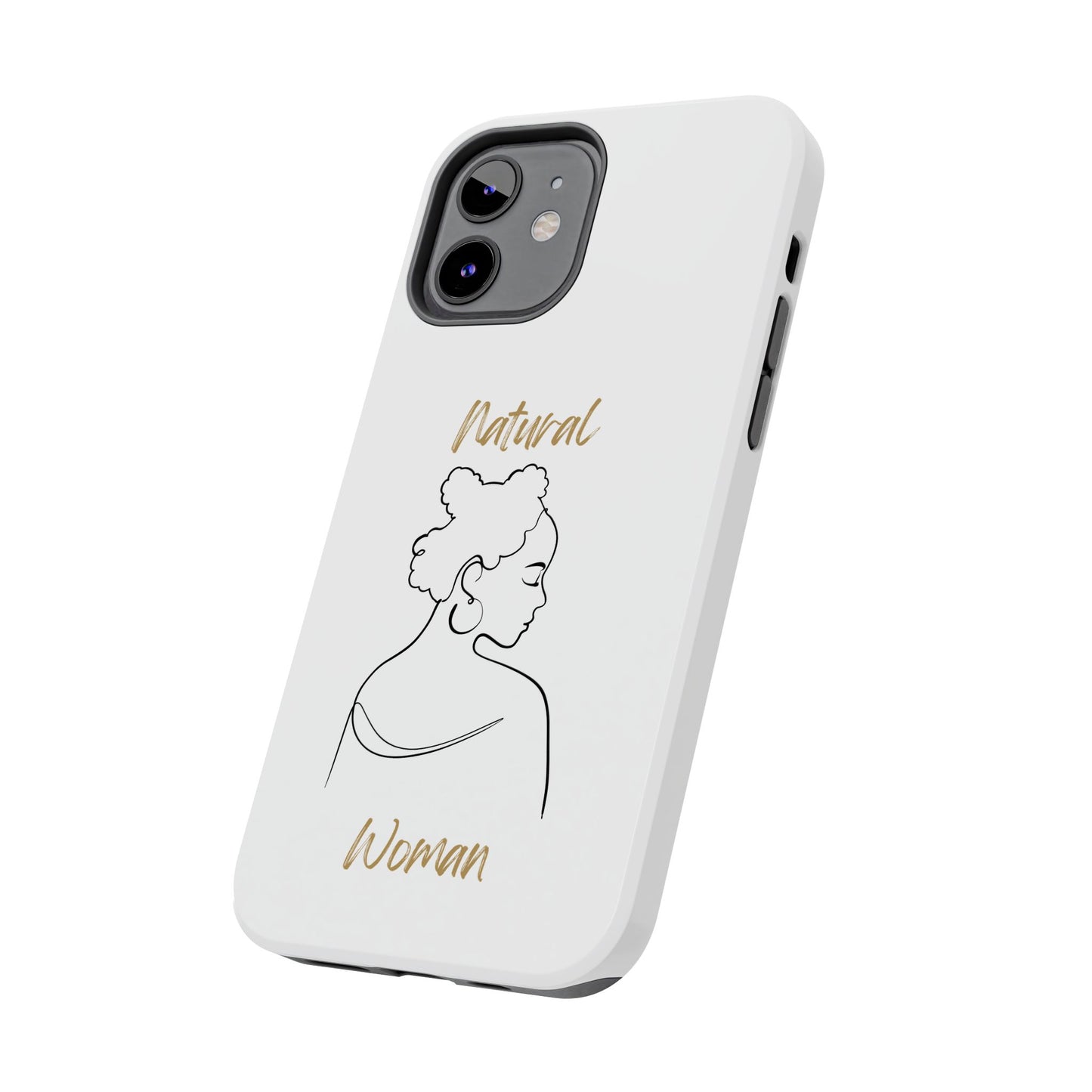 Natural Woman Twists (BL) Tough Phone Case WHITE