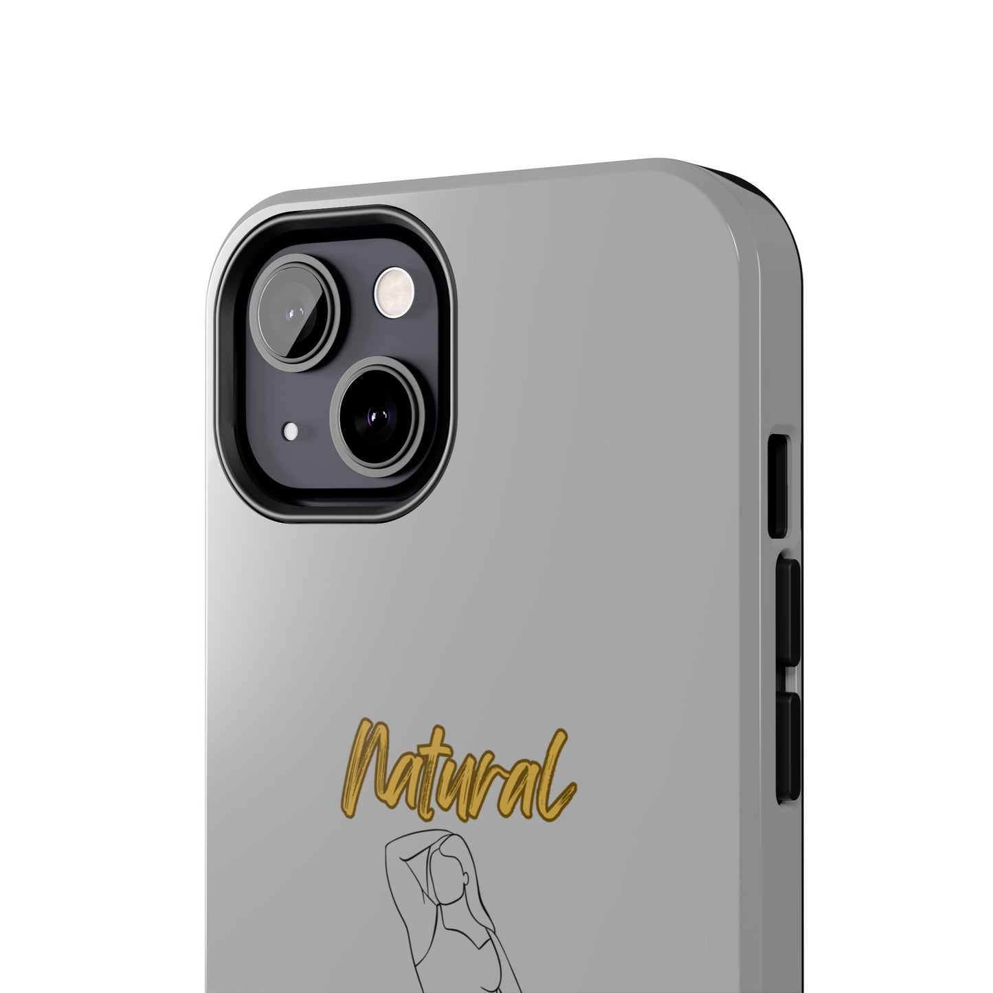 Natural Woman Looking Good (BL)Tough Phone Cases LIGHT GREY