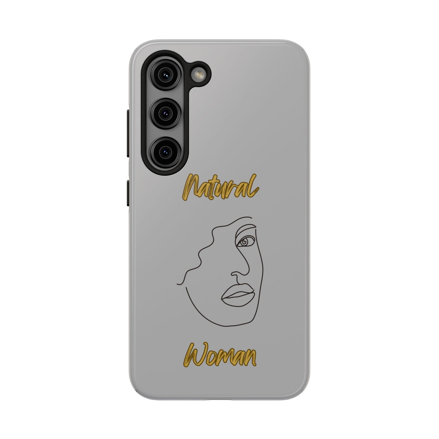Natural Woman Peekaboo (BL)Tough Phone Cases LIGHT GREY