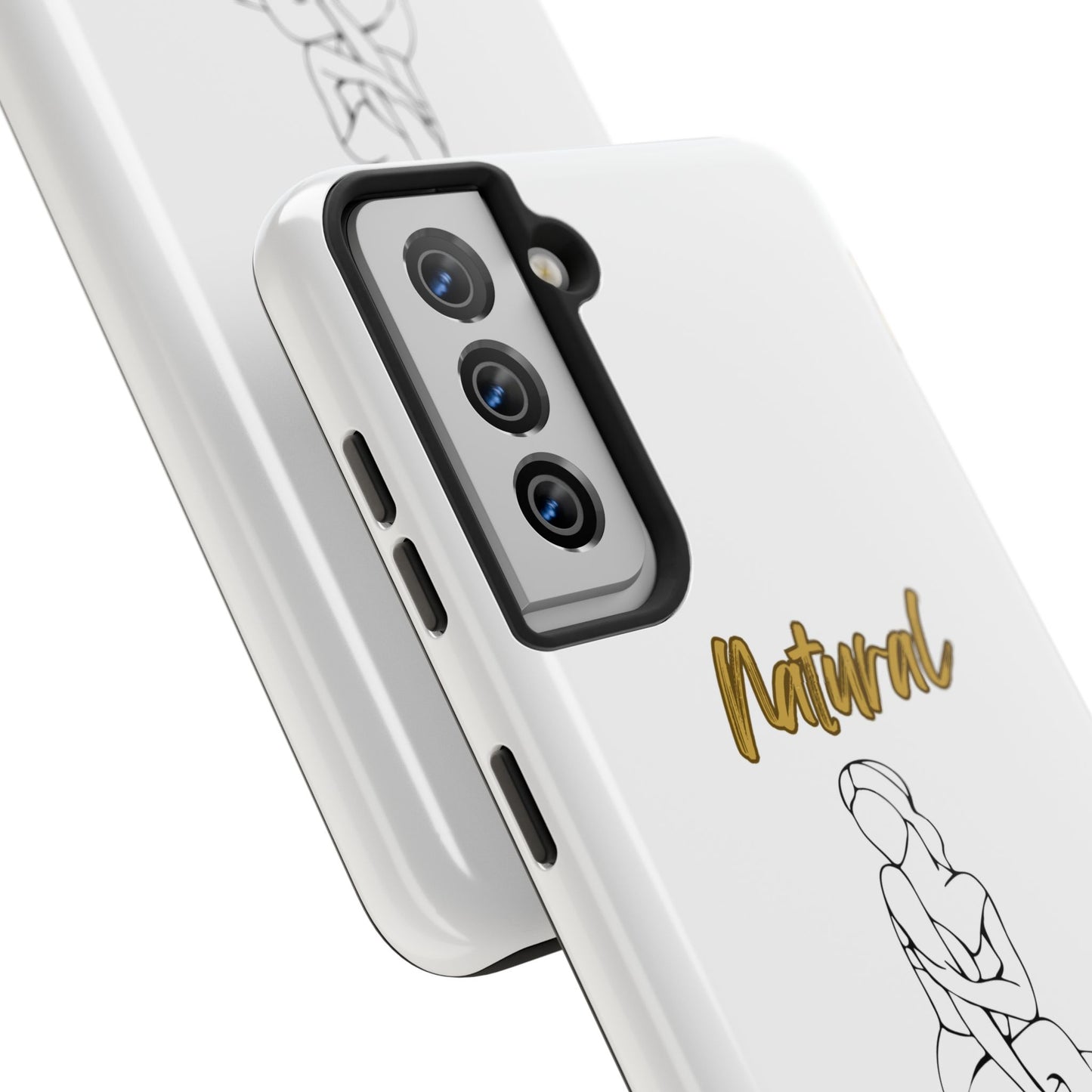 Natural Woman Shoulder Action (BL)Tough Phone Cases WHITE