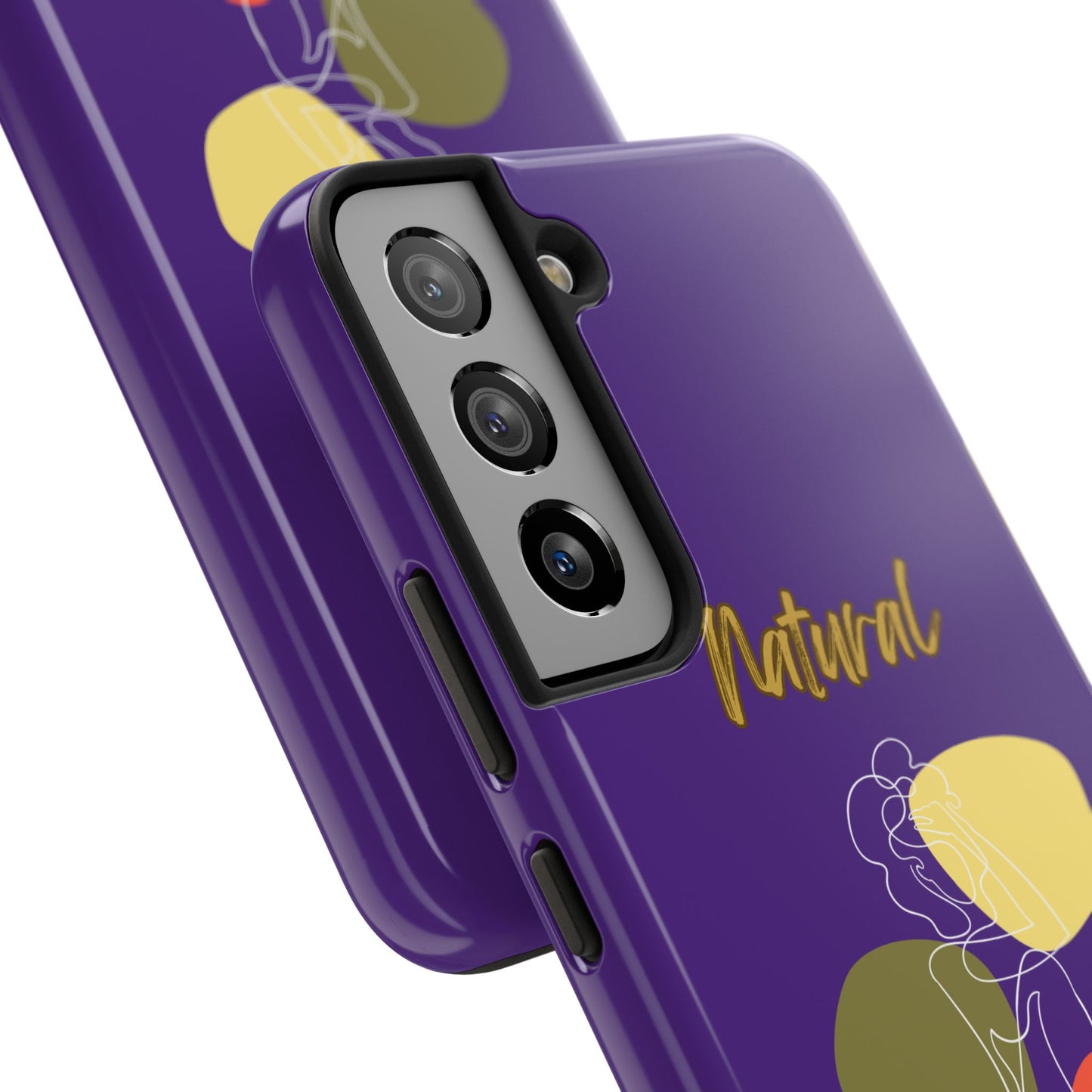 Natural Woman Colorful Pose (WL)Tough Phone Cases PURPLE