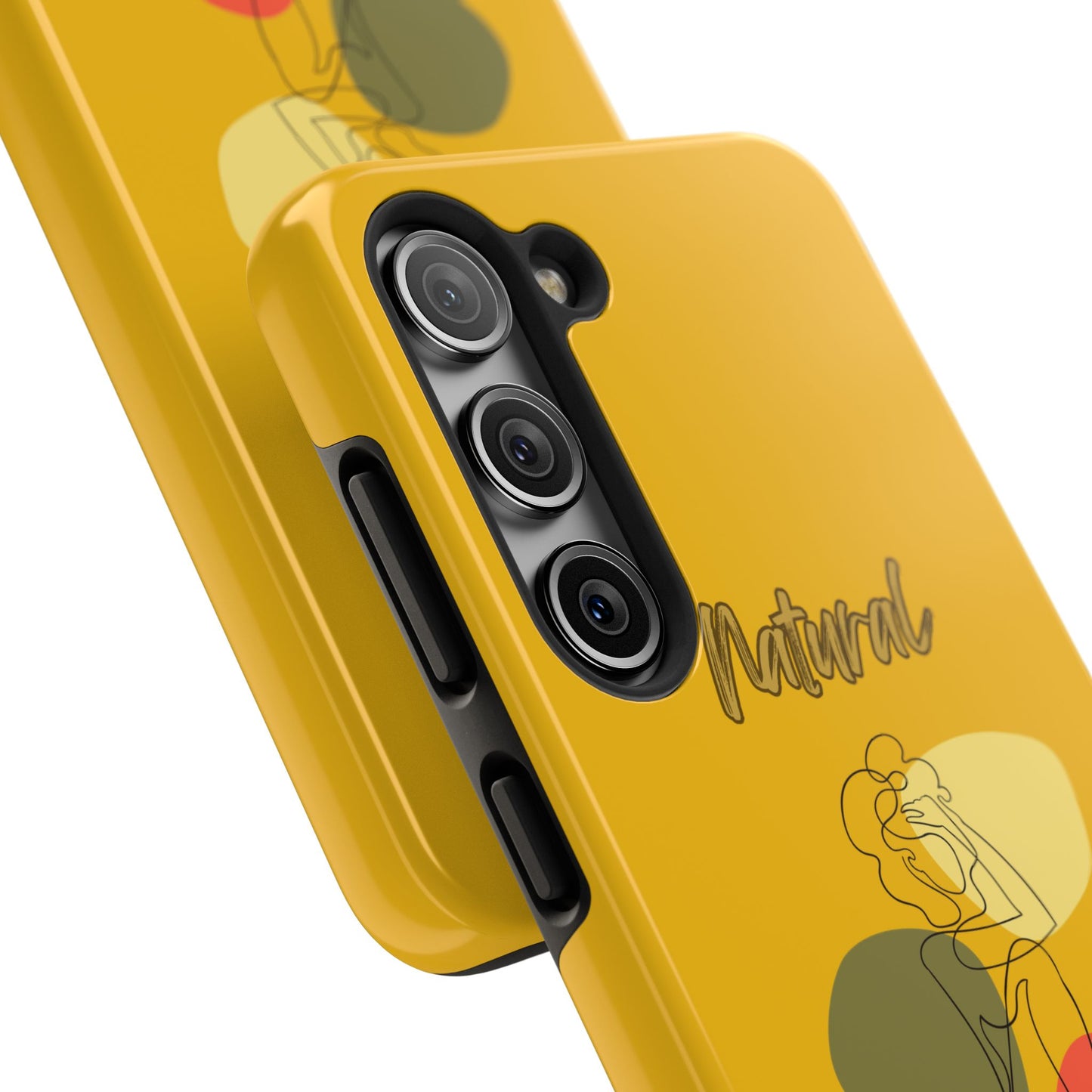 Natural Woman Colorful Pose (BL)Tough Phone Cases YELLOW