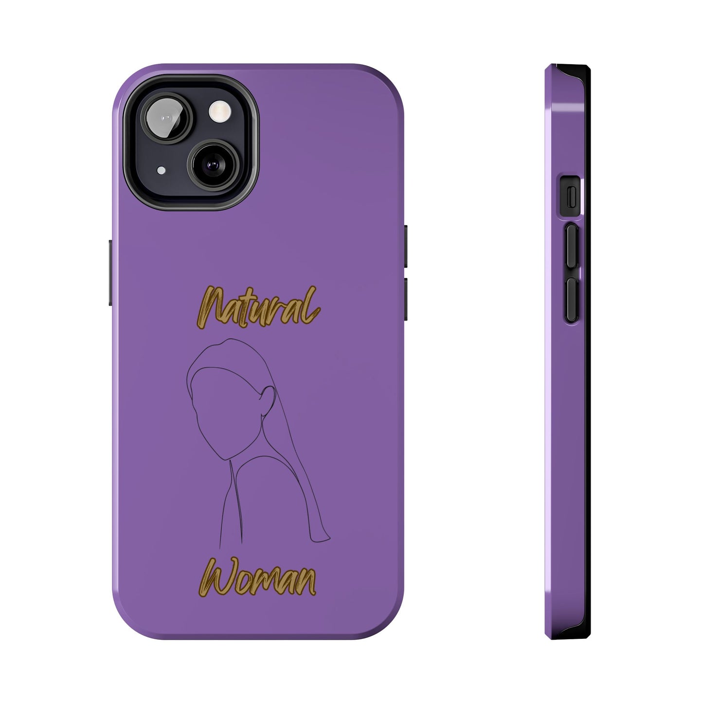 Natural Woman Tilted Look (BL) Tough Phone Cases LIGHT PURPLE