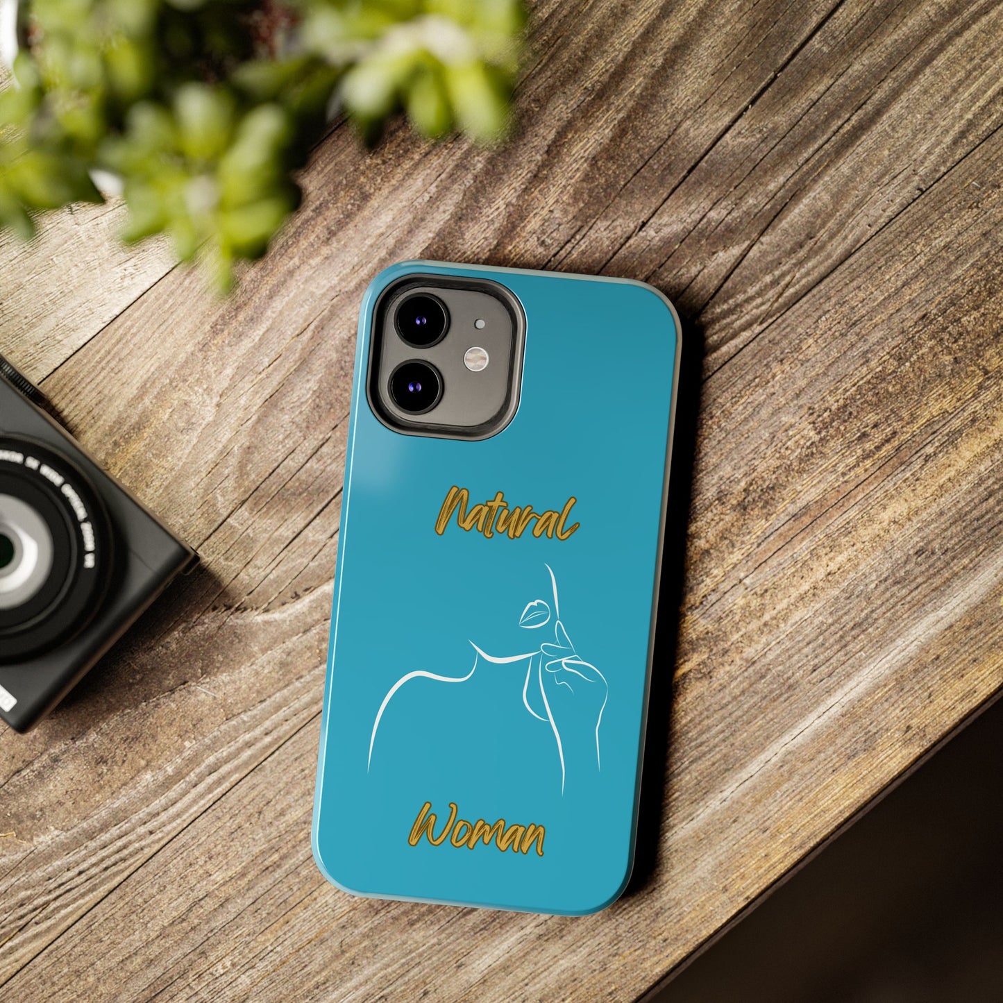 Natural Woman Chin Up (WL)Tough Phone Cases TURQUOISE