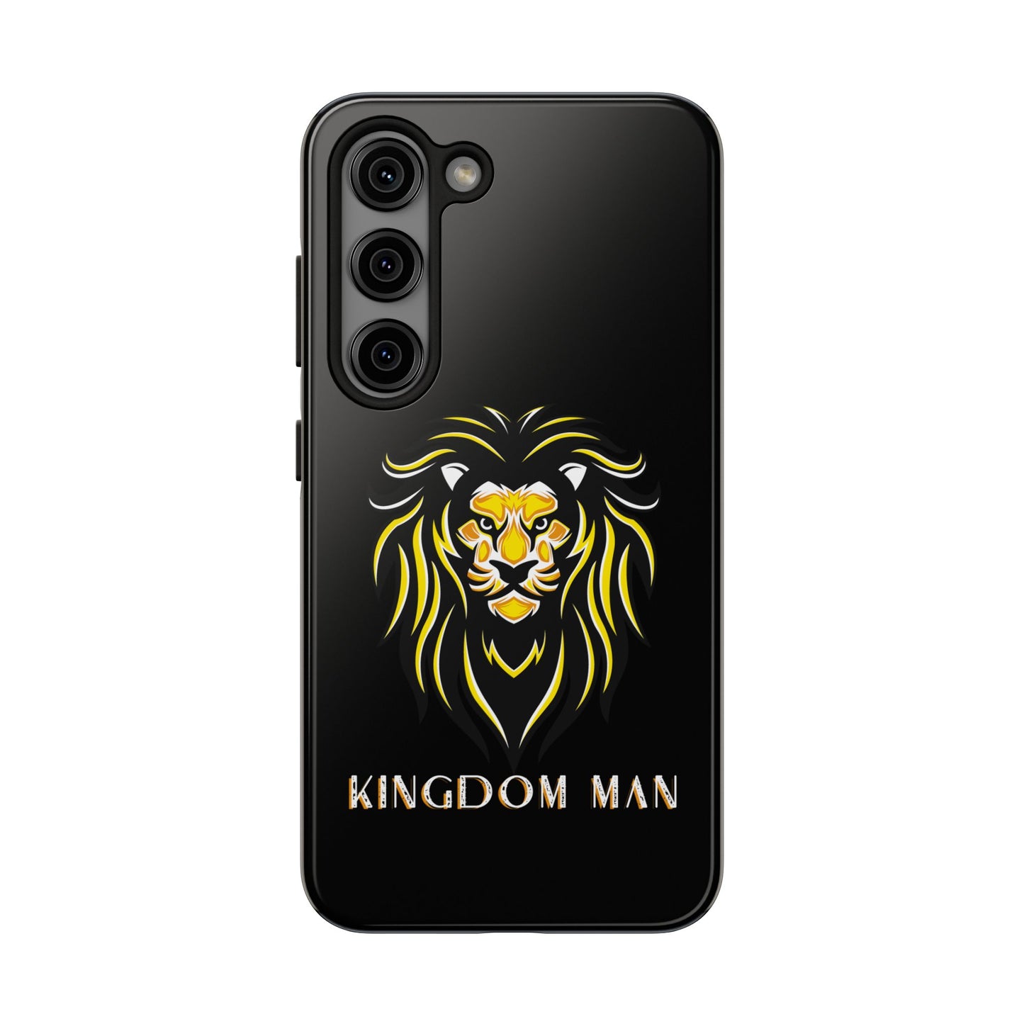 Kingdom Man (White-Gold Label) Tough Phone Case BLACK