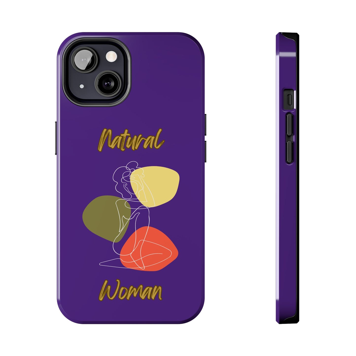 Natural Woman Colorful Pose (WL)Tough Phone Cases PURPLE