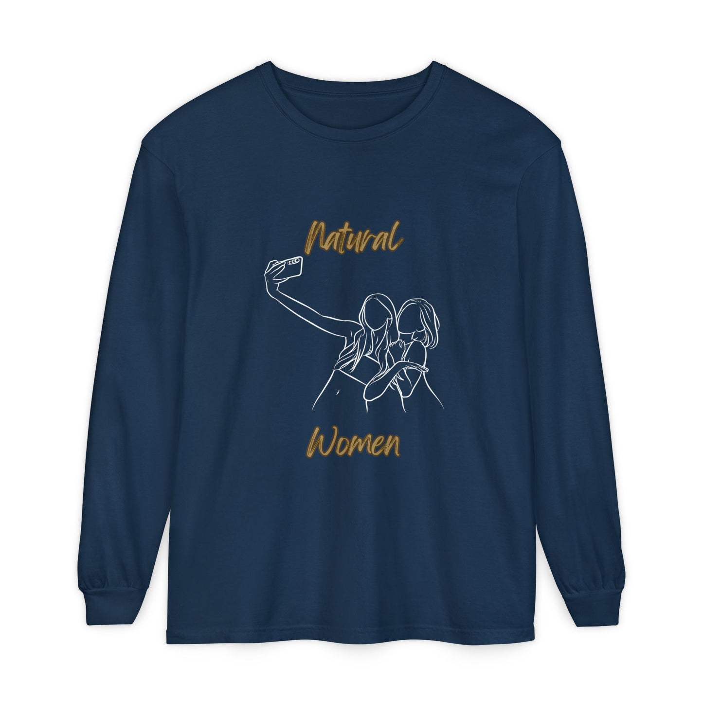 Natural Women Friends Selfie (WL) Long Sleeve T-Shirt