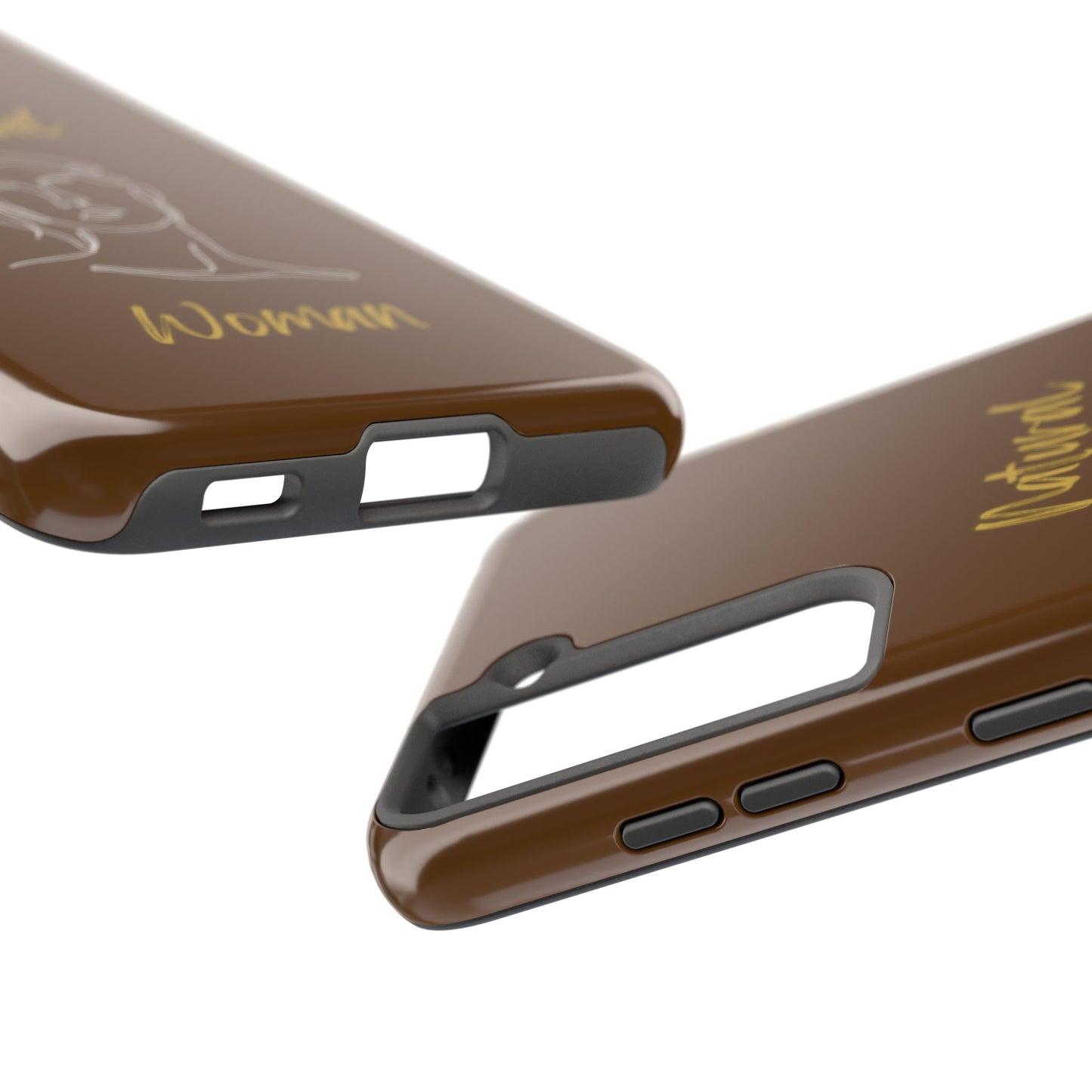 Natural Woman Hello (WL)Tough Phone Cases BROWN