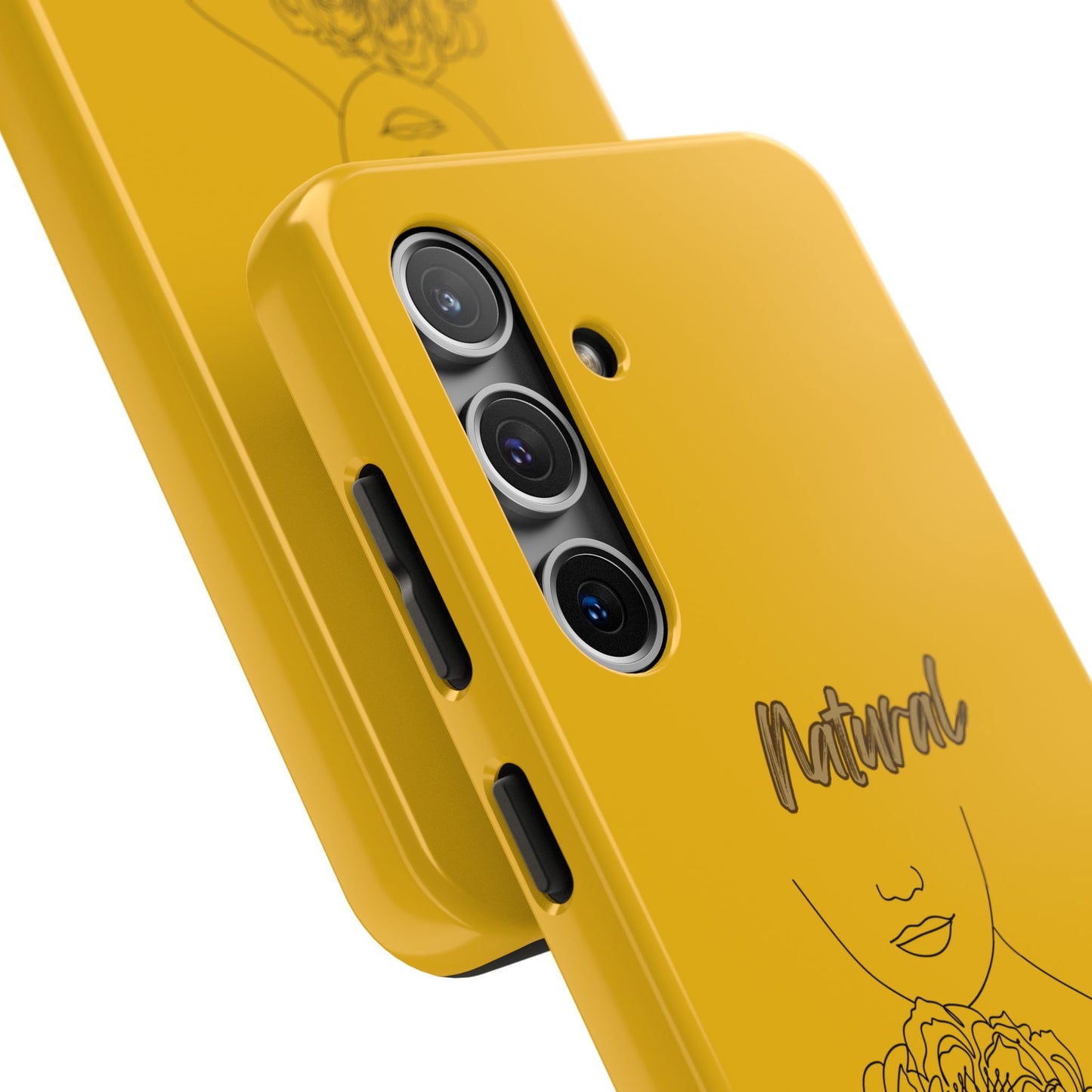 Natural Woman Kissed Flower (BL)Tough Phone Cases YELLOW