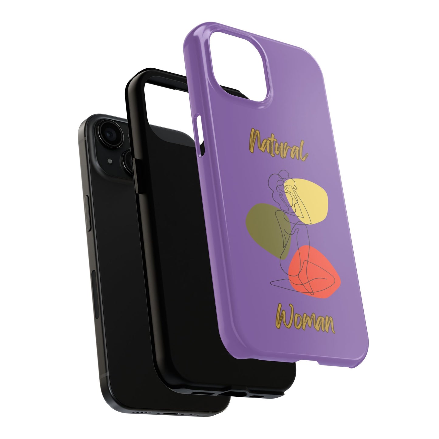 Natural Woman Colorful Pose (BL)Tough Phone Cases LIGHT PURPLE