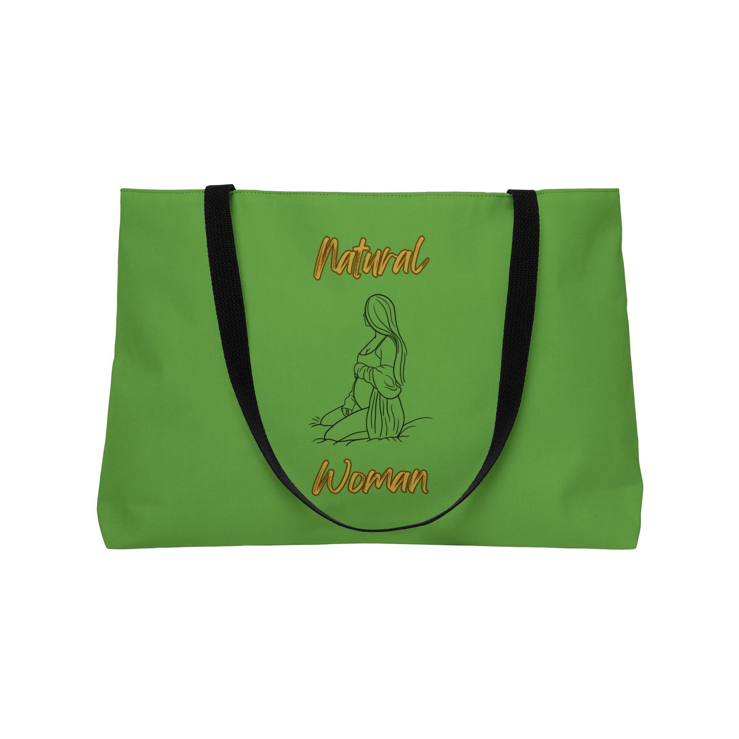 Natural Woman Expecting (BL) Weekender Tote Bag GREEN