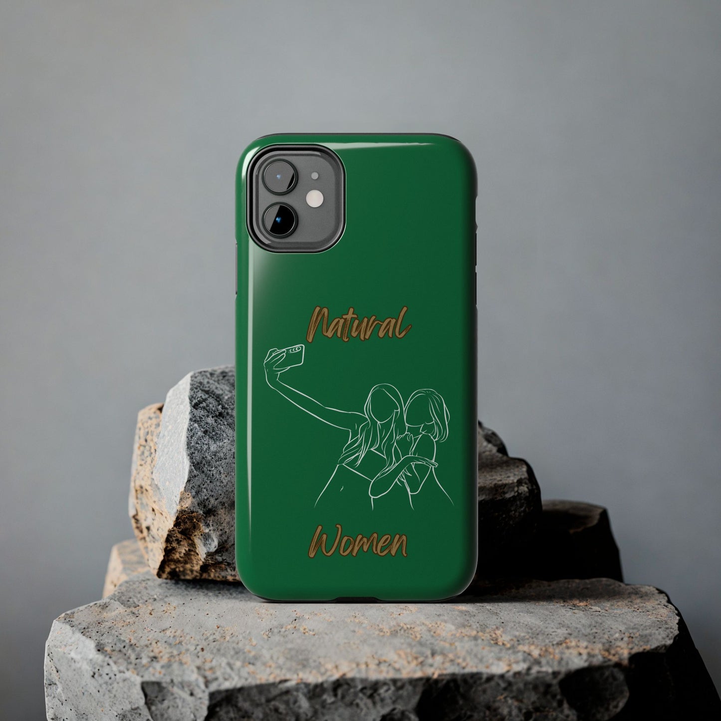 Natural Woman Friends Selfie (WL)Tough Phone Cases DARK GREEN