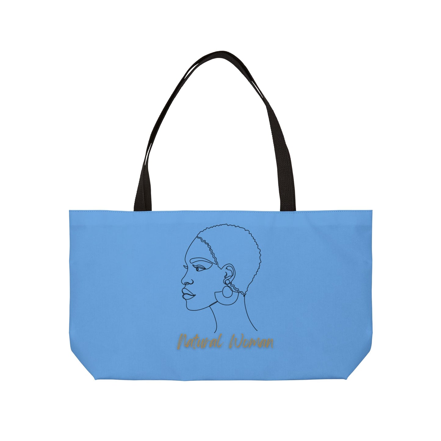 Natural Woman Finger Wave (BL) Weekender Tote Bag LIGHT BLUE