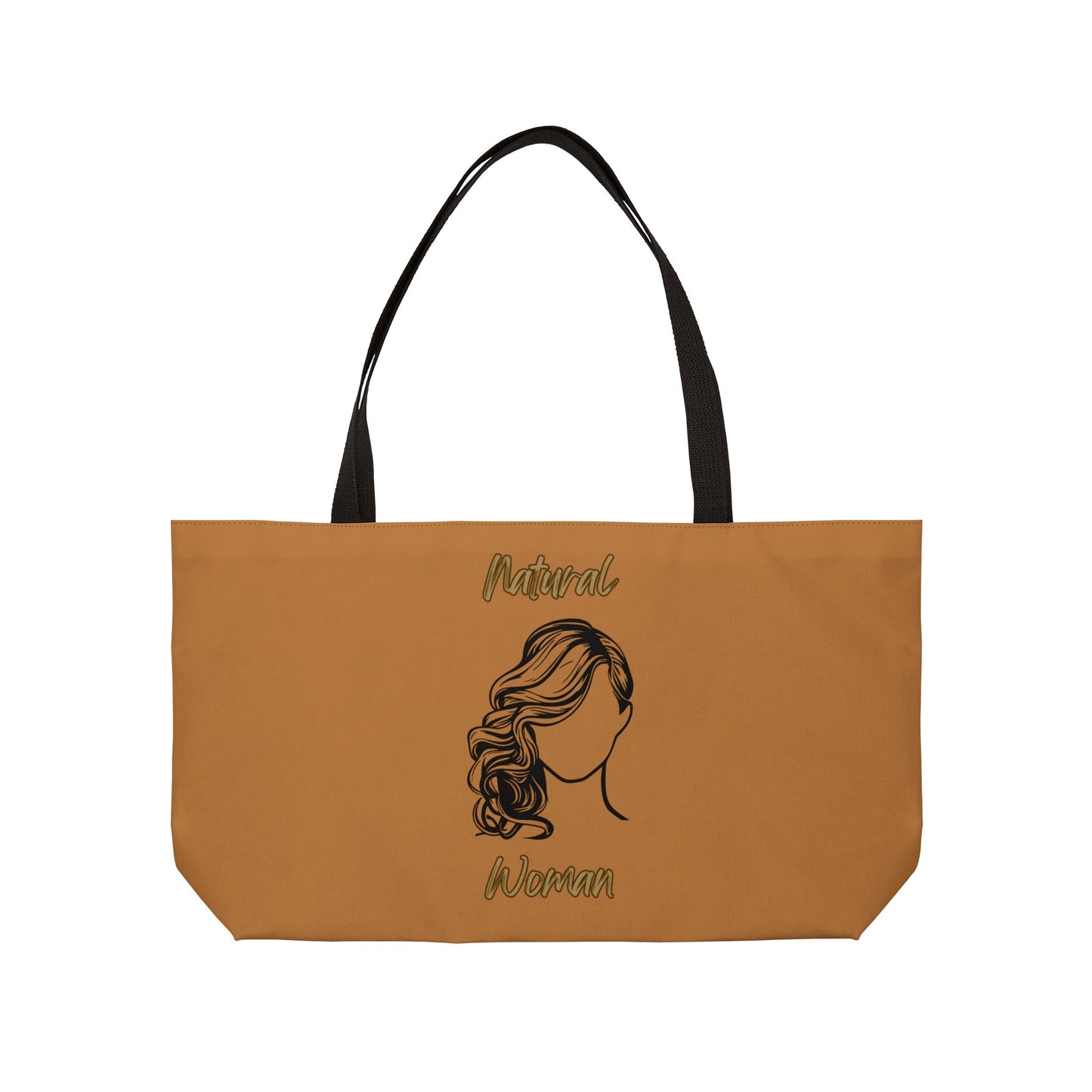 Natural Woman Long Curl (BL) Weekender Tote Bag LIGHT BROWN