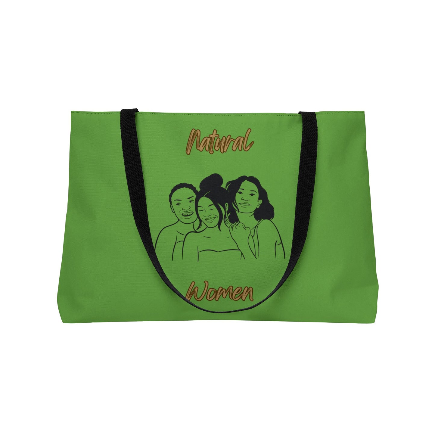 Natural Women Laughing Friends (BL) Weekender Tote Bag GREEN
