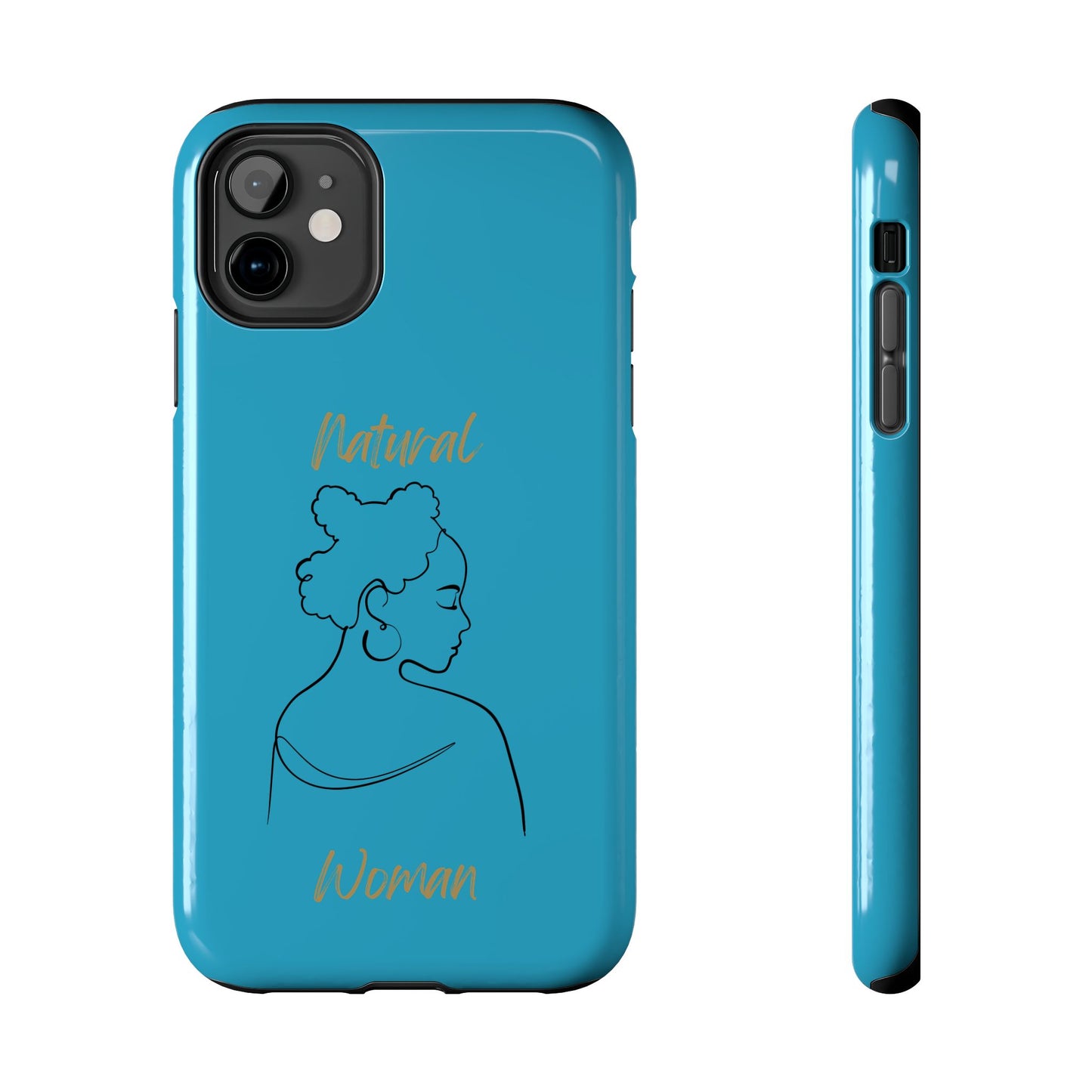 Natural Woman Twists (BL) Tough Phone Cases TURQUOISE