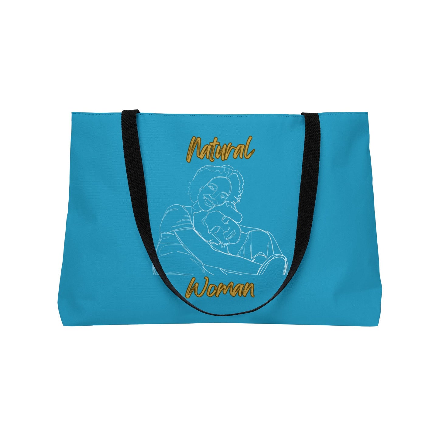 Natural Woman Loving Embrace (WL) Weekender Tote Bag TURQUOISE