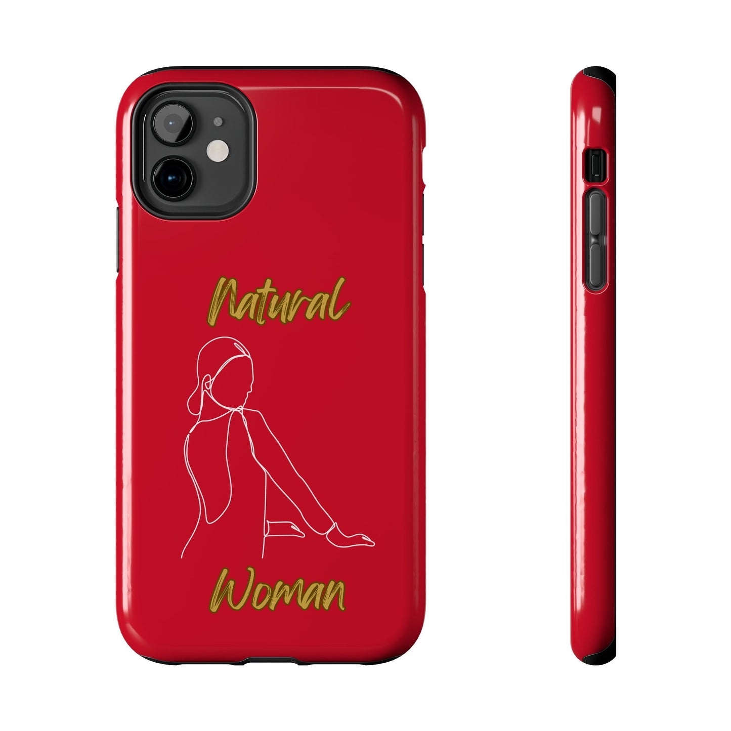 Natural Woman Hands Free (WL)Tough Phone Cases DARK RED