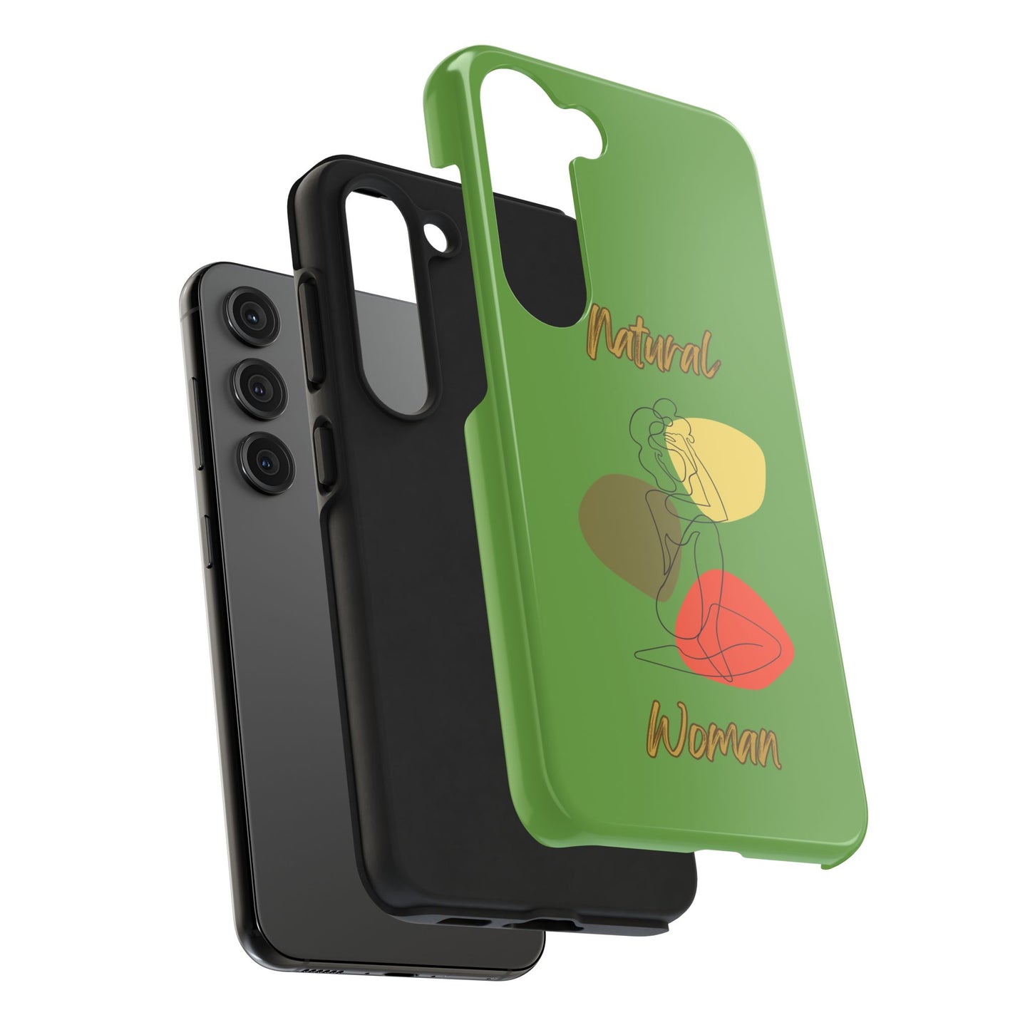 Natural Woman Colorful Pose (BL)Tough Phone Cases GREEN