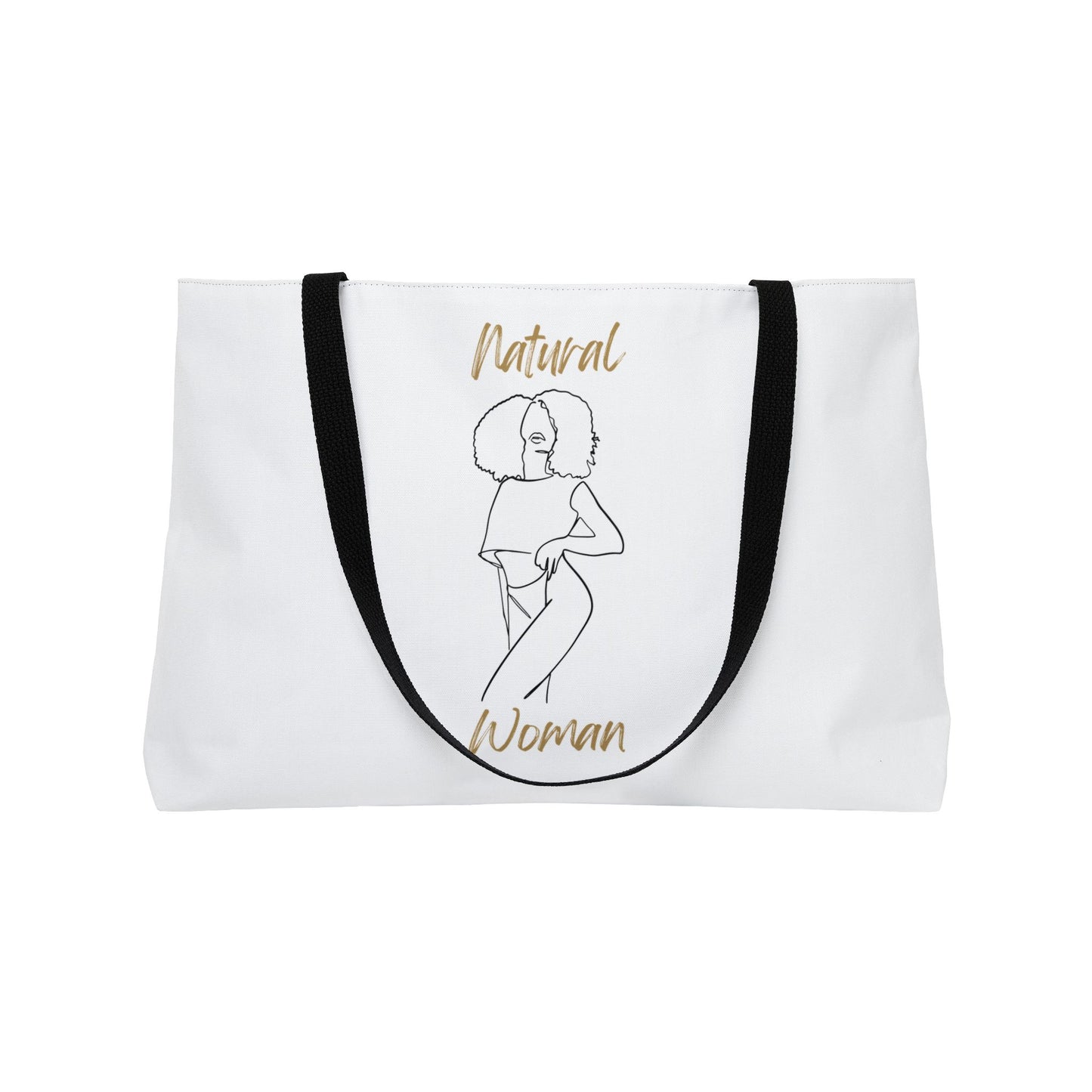 Natural Woman Pose (BL) Weekender Tote Bag WHITE