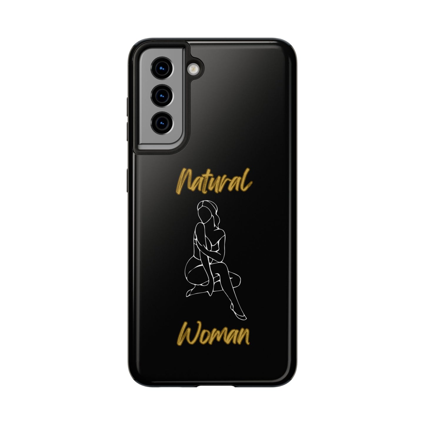 Natural Woman Shoulder Action (WL)Tough Phone Cases BLACK