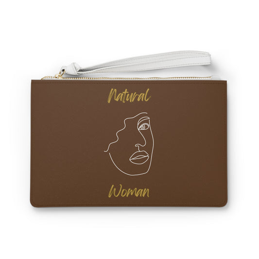 Natural Woman Peekaboo (WL) Clutch Bag BROWN