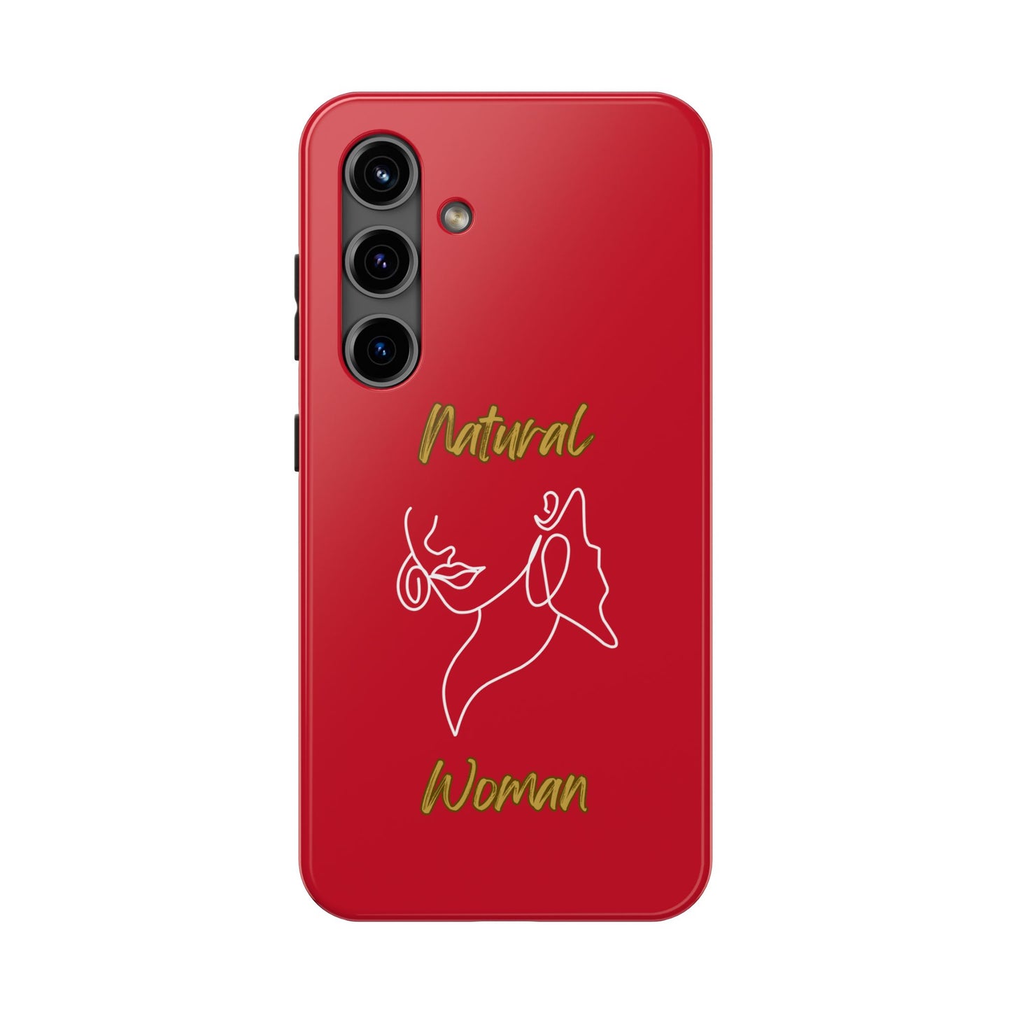 Natural Woman Lips (WL)Tough Phone Cases DARK RED