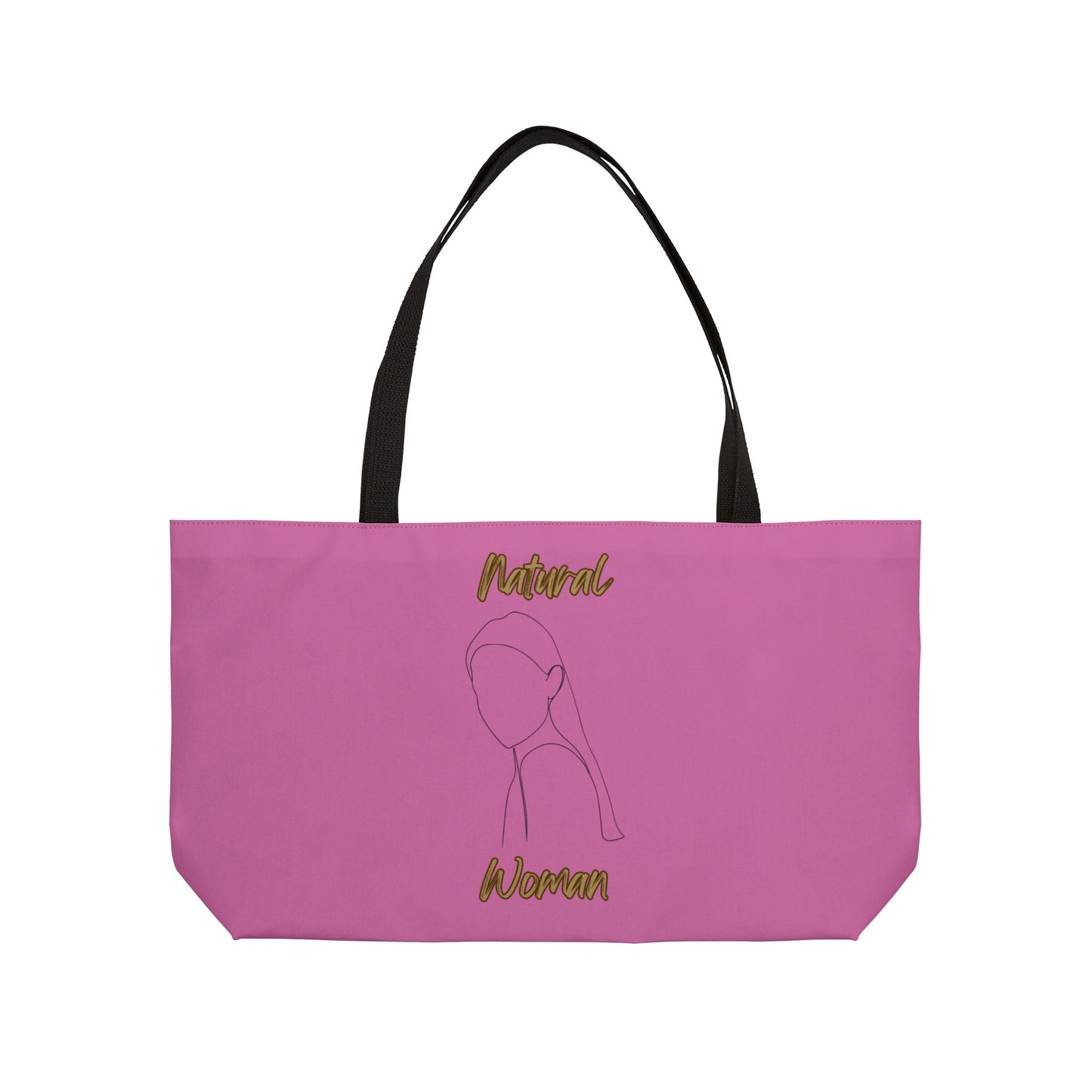 Natural Woman Tilted Look (BL) Weekender Tote Bag LIGHT PINK
