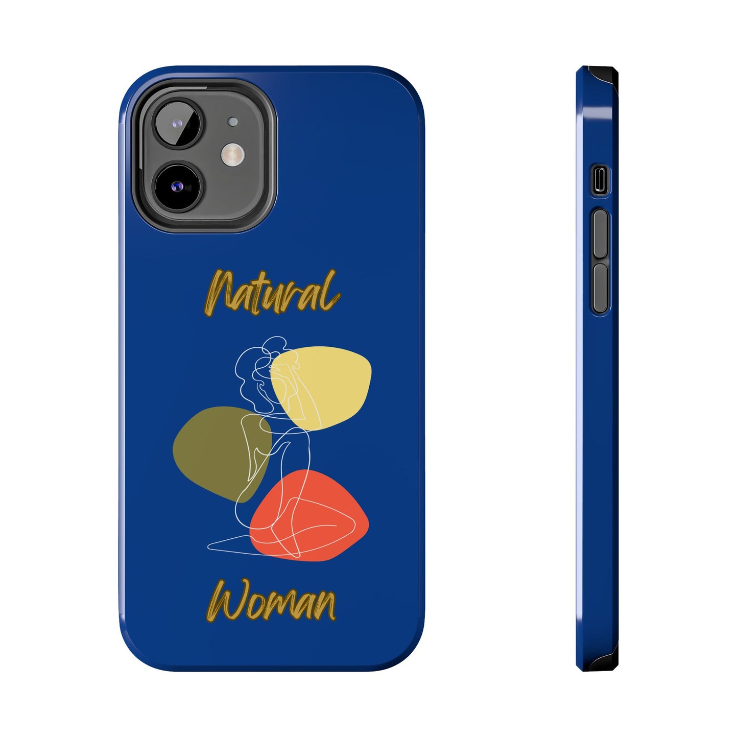 Natural Woman Colorful Pose (WL)Tough Phone Cases DARK BLUE