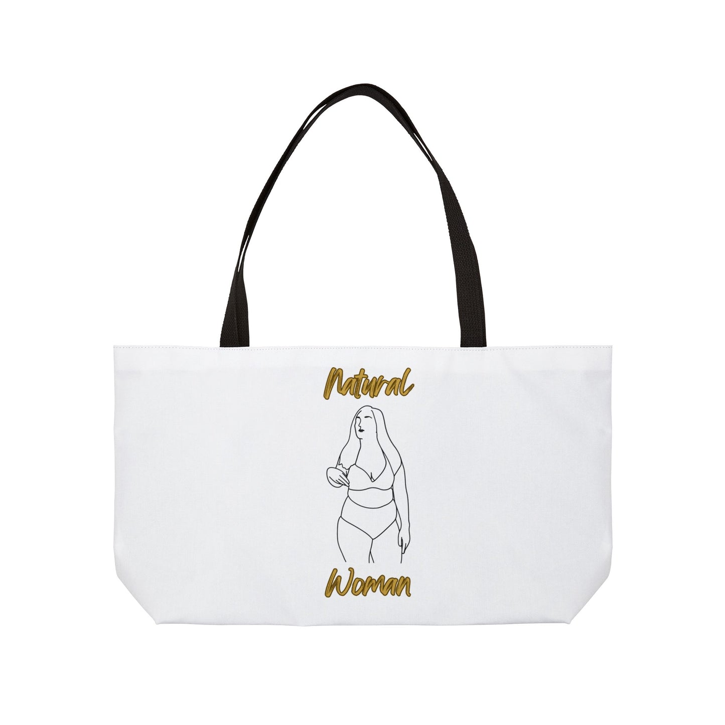 Natural Woman Full Beauty (BL) Weekender Tote Bag WHITE