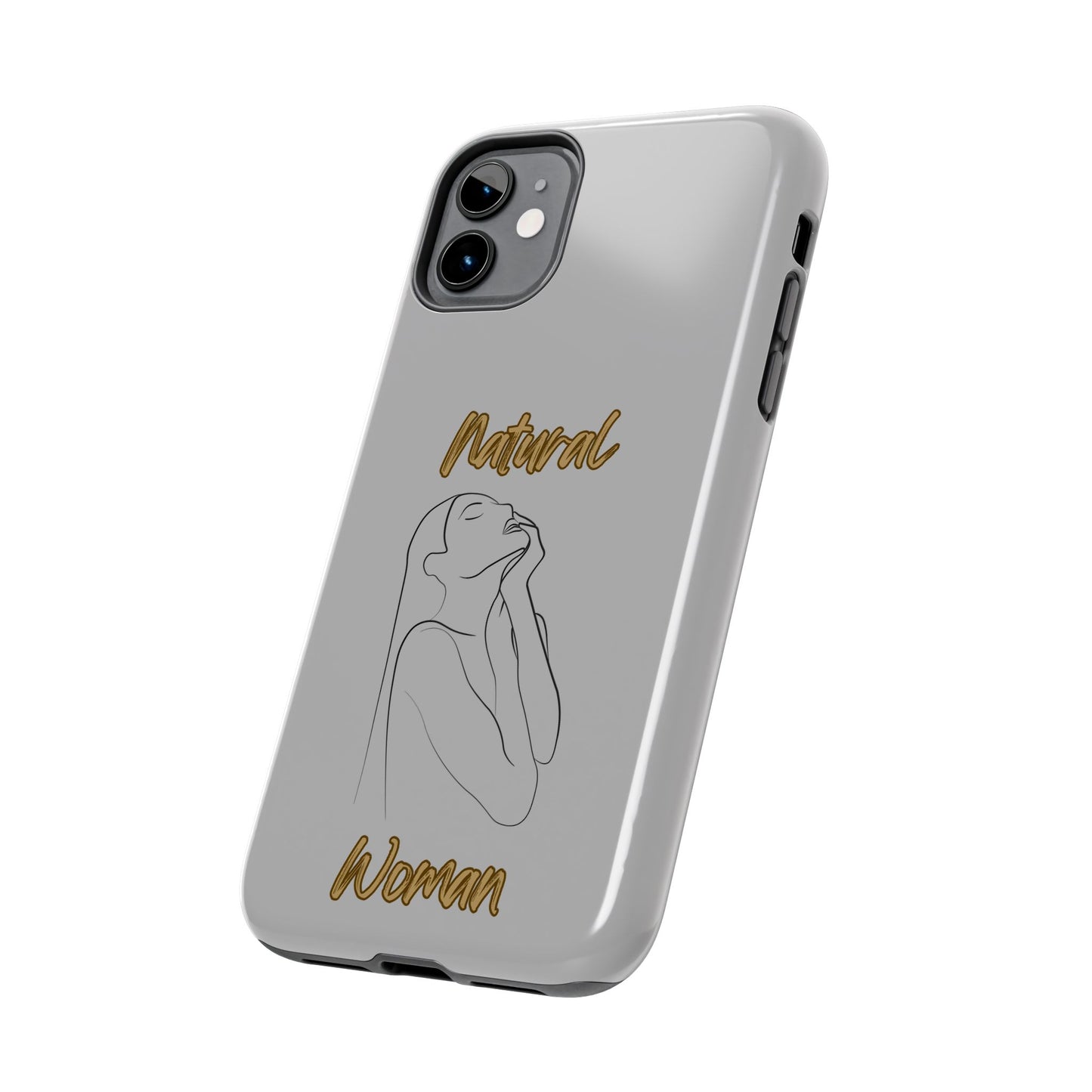 Natural Woman Thank You (BL) Tough Phone Cases LIGHT GREY