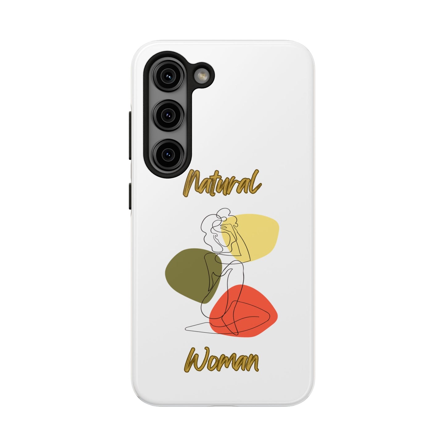 Natural Woman Colorful Pose (BL)Tough Phone Cases WHITE