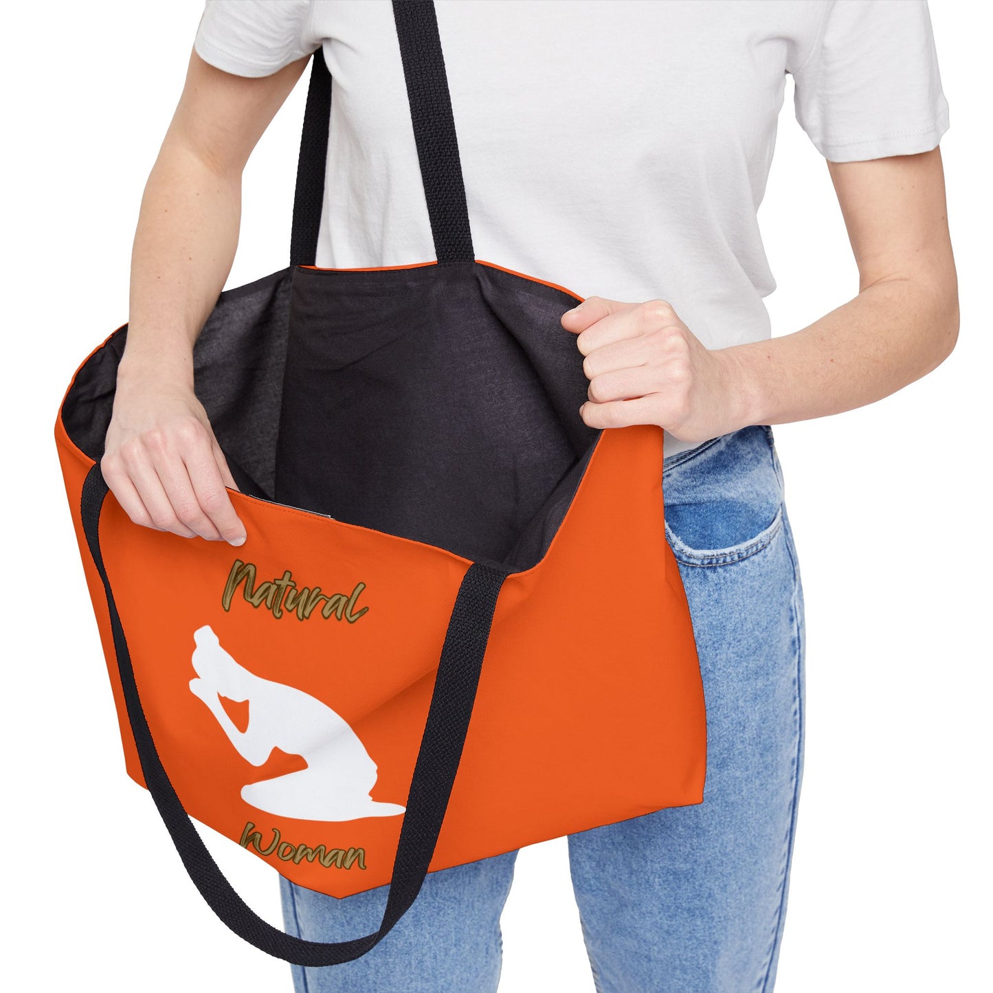 Natural Woman Pray (WL) Weekender Tote Bag ORANGE