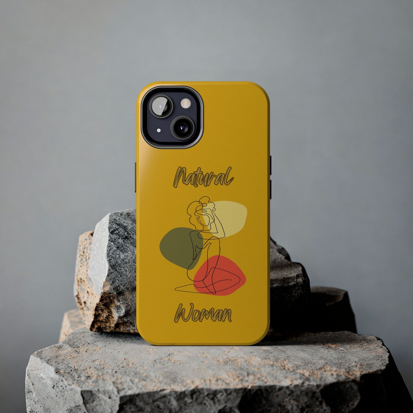Natural Woman Colorful Pose (BL)Tough Phone Cases YELLOW