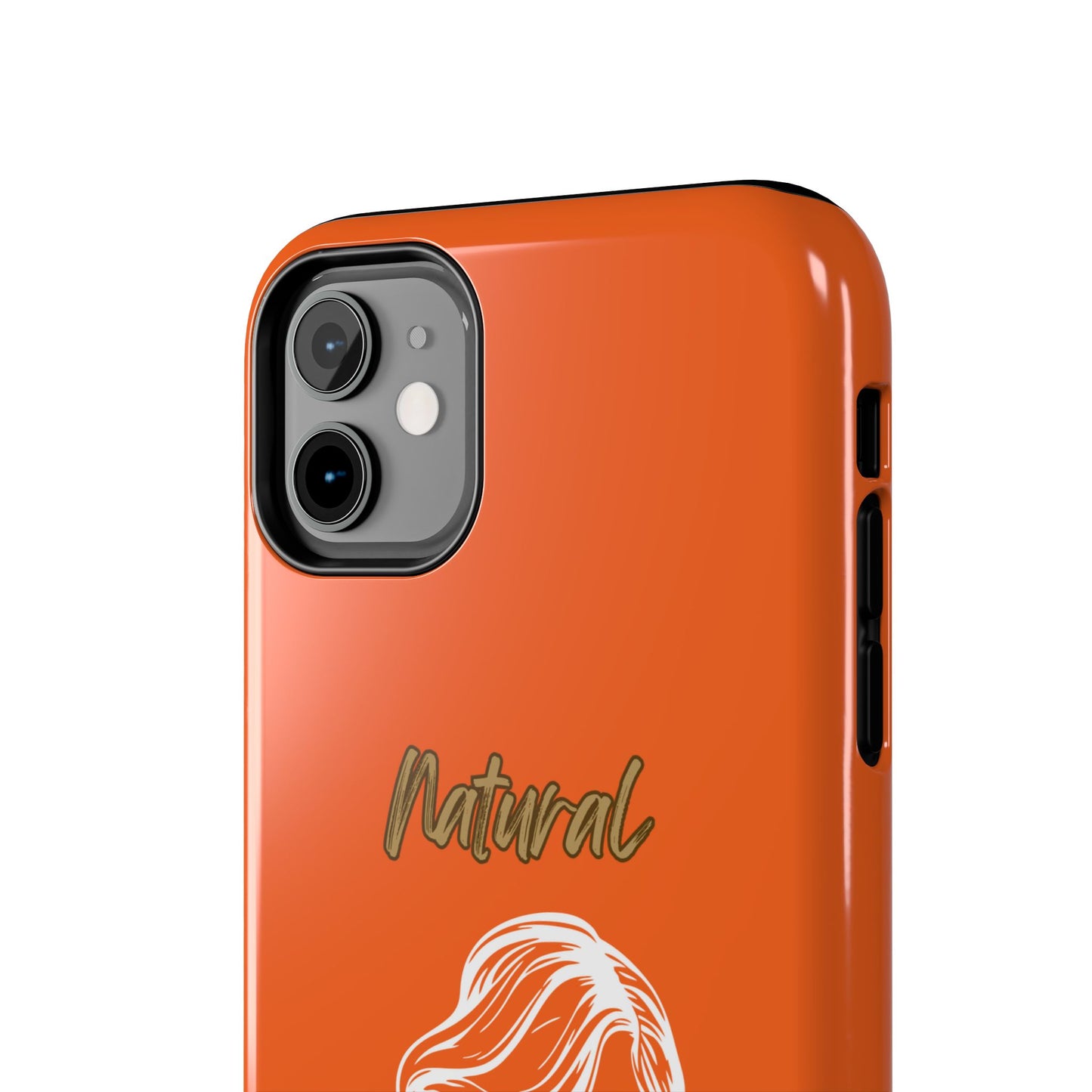 Natural Woman Long Curl (WL)Tough Phone Cases ORANGE