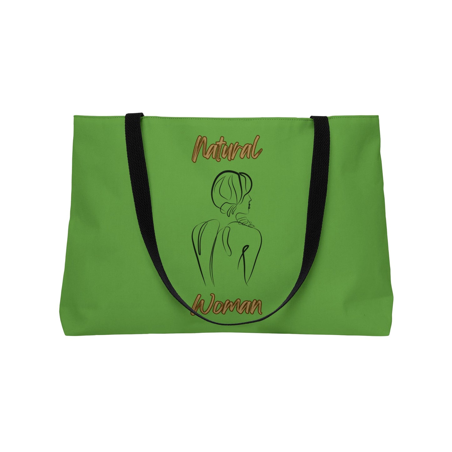 Natural Woman Back (BL) Weekender Tote Bag GREEN
